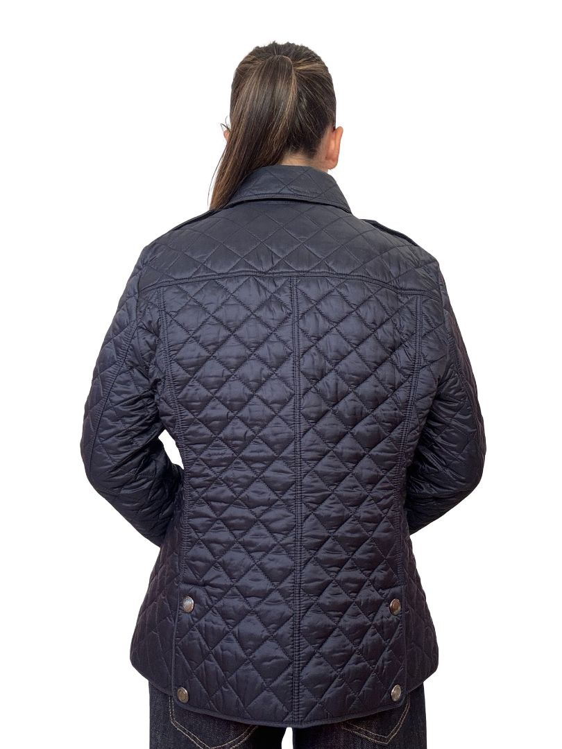Burberry Brit Navy Quilted Jacket. Size: M