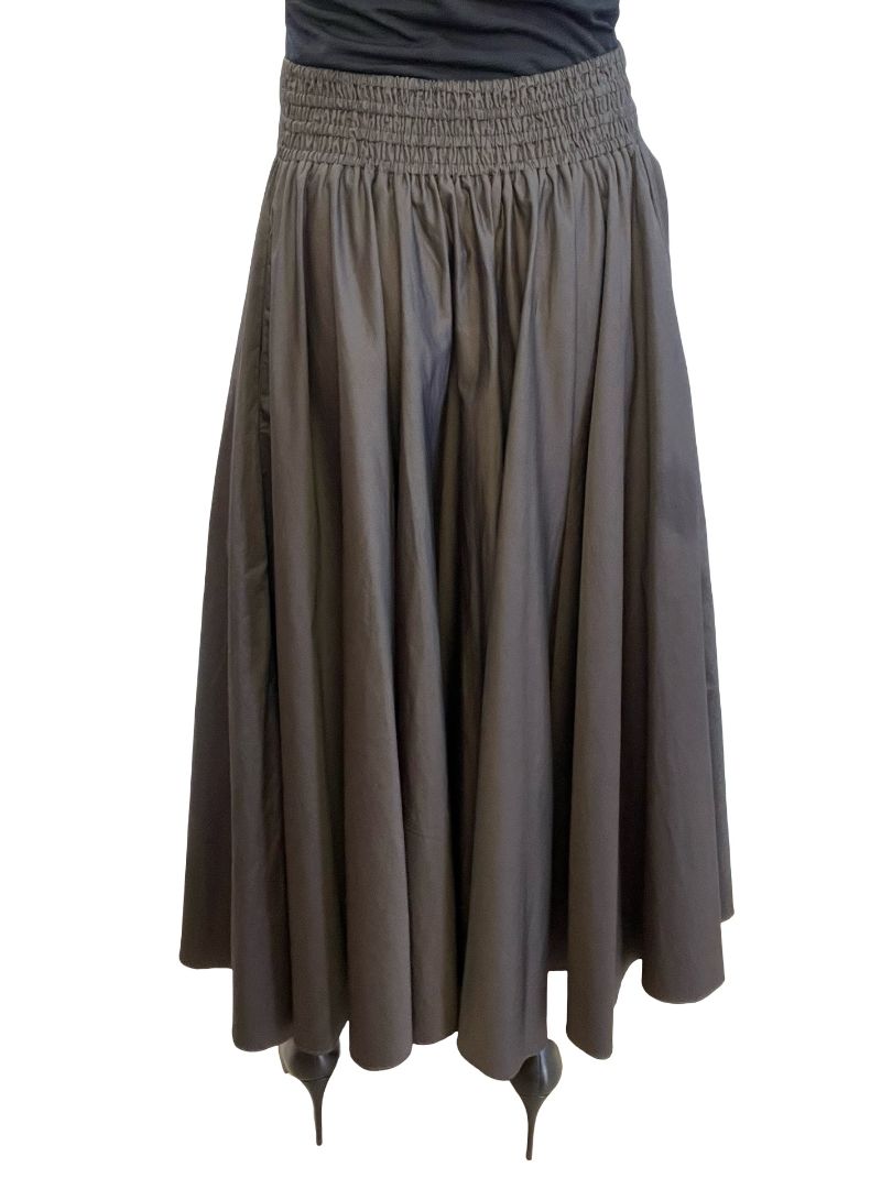 Daun & Co Charcoal Cotton Skirt. Size: 1