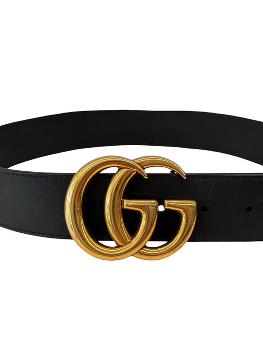 Gucci Black Leather Belt. Size: 80 / 32