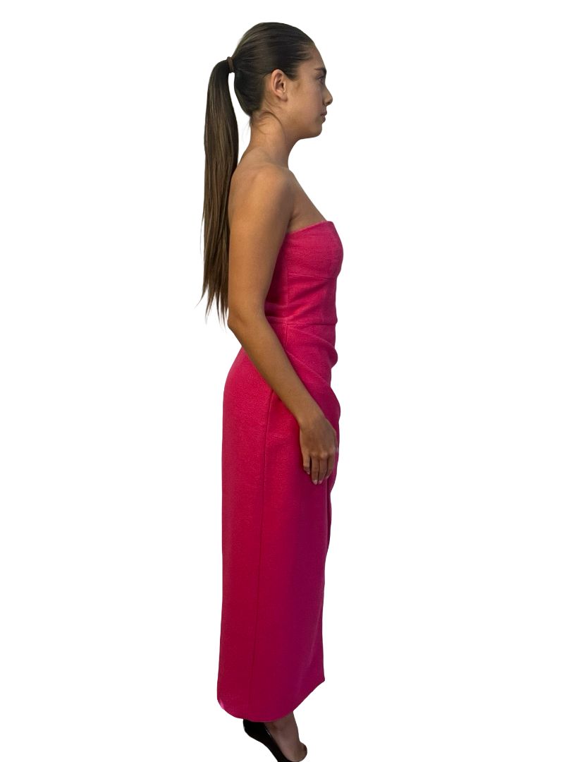 Manning Cartell Pink Strapless Bodycon dress. Size: 8