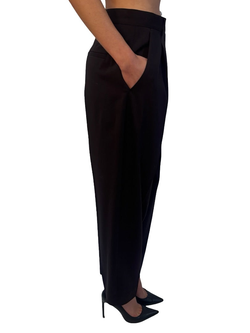 Jac+Jack Black Balloon Leg Trousers. Size: 8