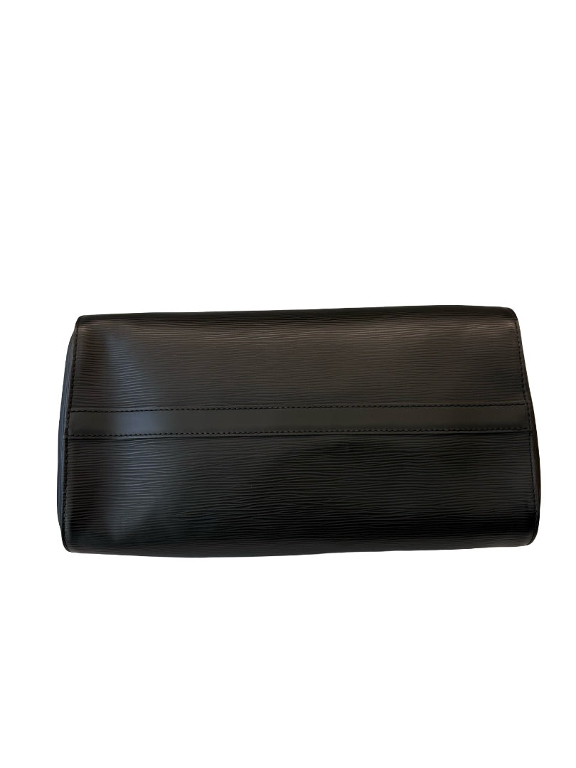 Louis Vuitton Black Epi Leather 35 Speedy Handbag.