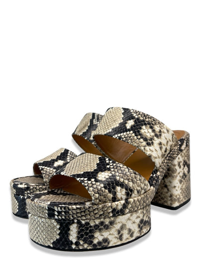 Chloe Snakeskin Sandal Heels. Size: 40