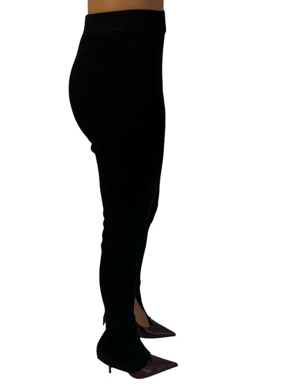 Camilla & Marc Black Split Ankle Tight 'Clements' Pant. Size: XS