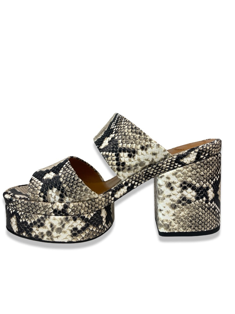 Chloe Snakeskin Sandal Heels. Size: 40