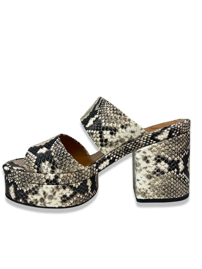 Chloe Snakeskin Sandal Heels. Size: 40