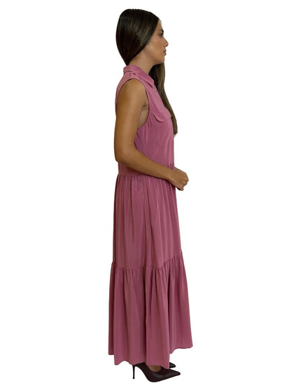 Equipment Femme Mauve Sleeveless Maxi Dress. Size: XS