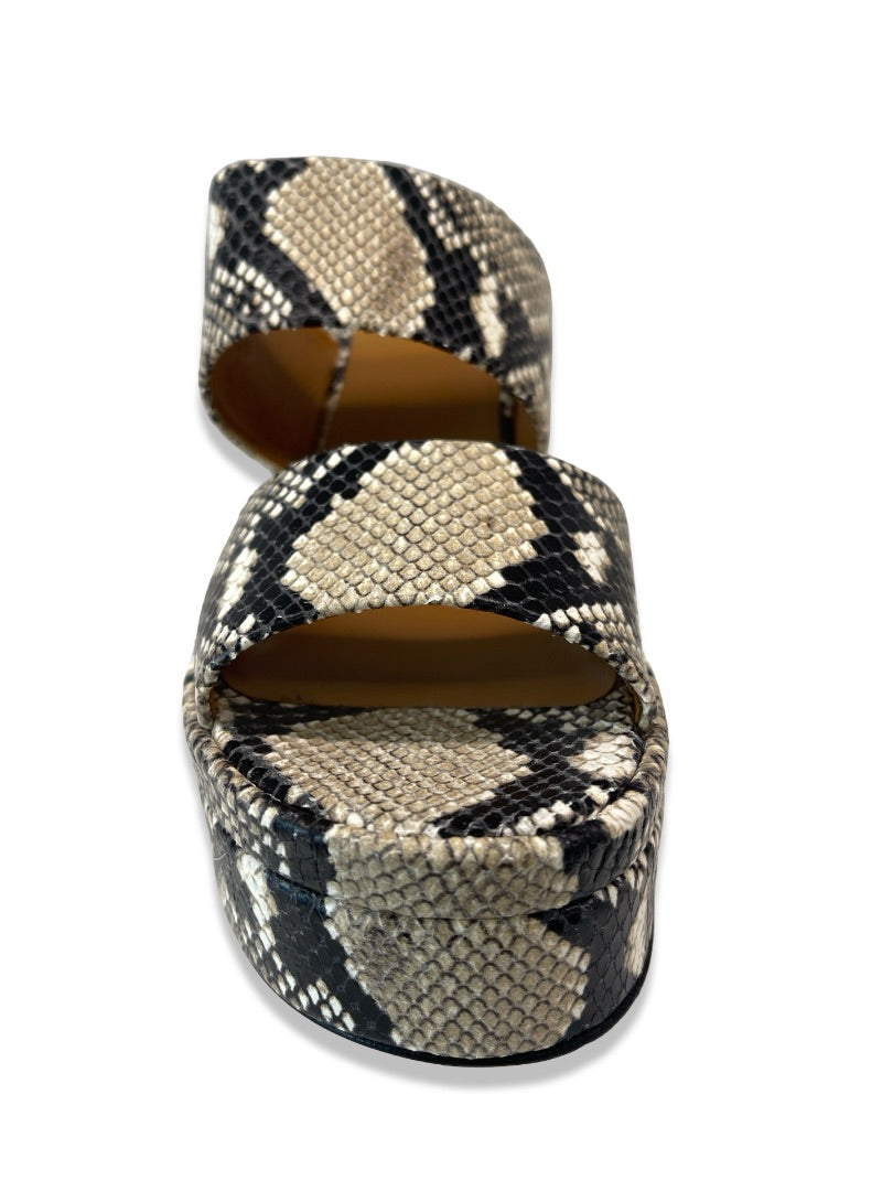 Chloe Snakeskin Sandal Heels. Size: 40