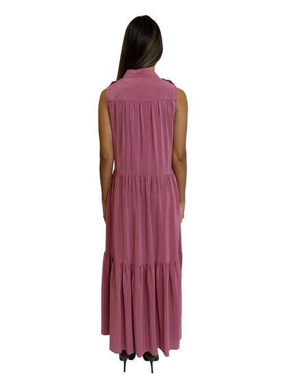 Equipment Femme Mauve Sleeveless Maxi Dress. Size: XS