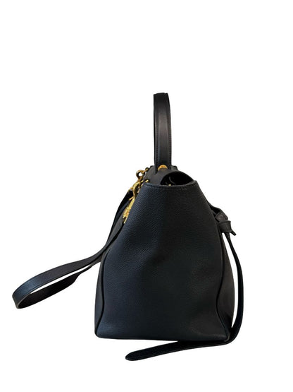 Celine Black Leather Belt Bag.