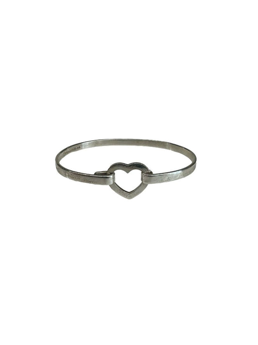 Tiffany & Co Silver Heart Link Bracelet Bangle 925. Size: One Size