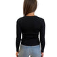 Dion Lee Black Half Clasp Long Sleeve. Size: XS