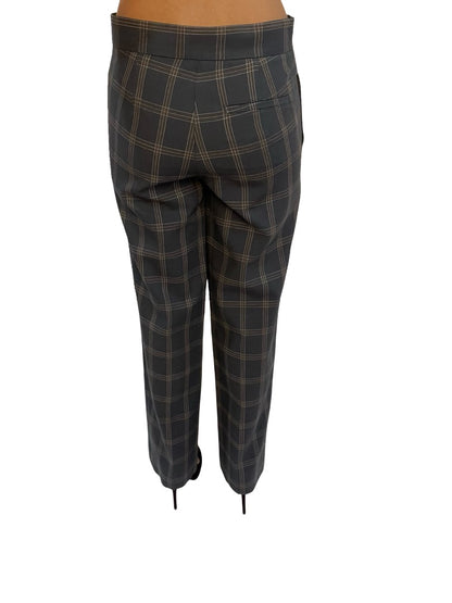 Scanlan Theodore Grey Wool Check Trousers. Size: 6