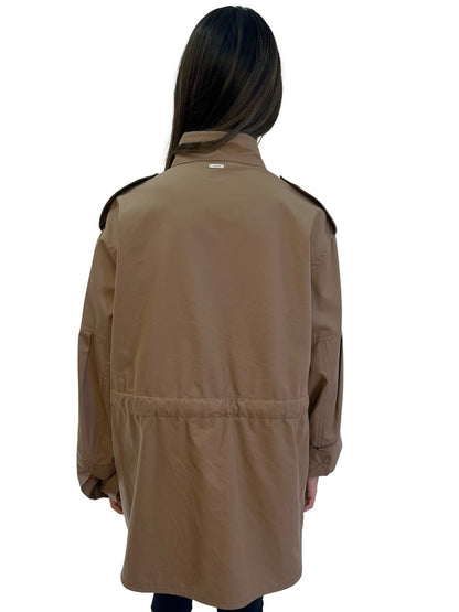 'S MaxMara Beige Cotton Jacket w/ Pockets. Size: 10