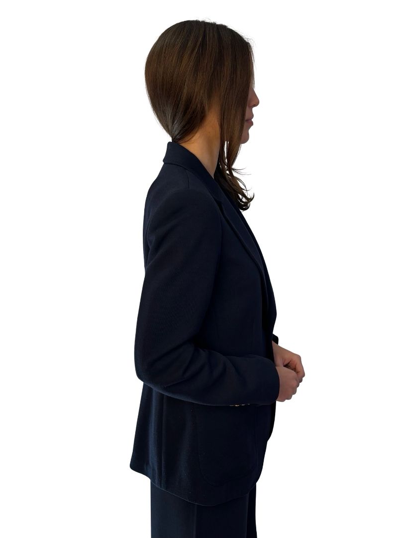 Polo Ralph Lauren Navy Logo Pocket Blazer. Size: 6