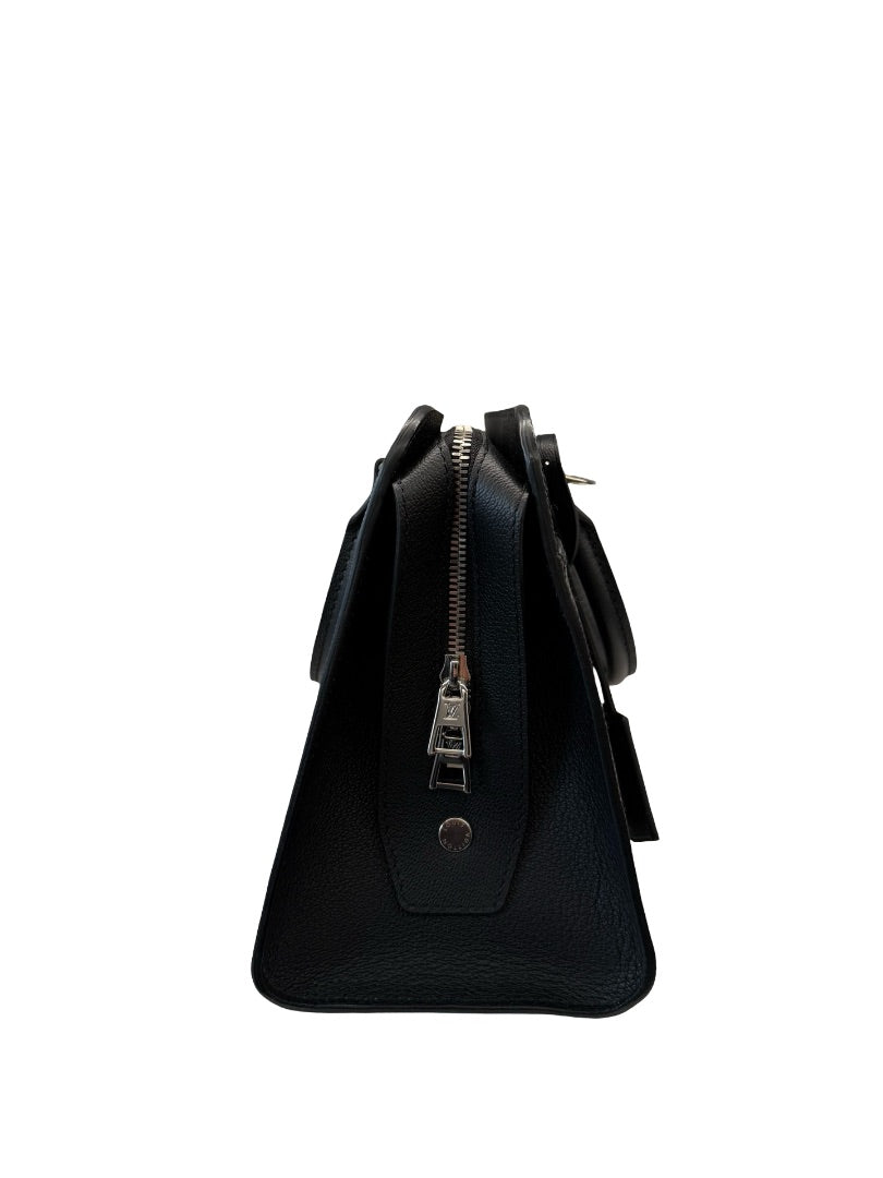 Louis Vuitton Black Epi Vaneau MM 2 Way Handbag.
