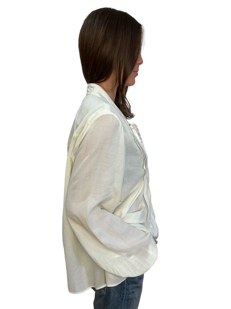 Rag & Bone Off-White Loose Blouse. Size: S