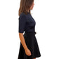 Louis Vuitton Navy Short Sleeved Dress. Size: 40