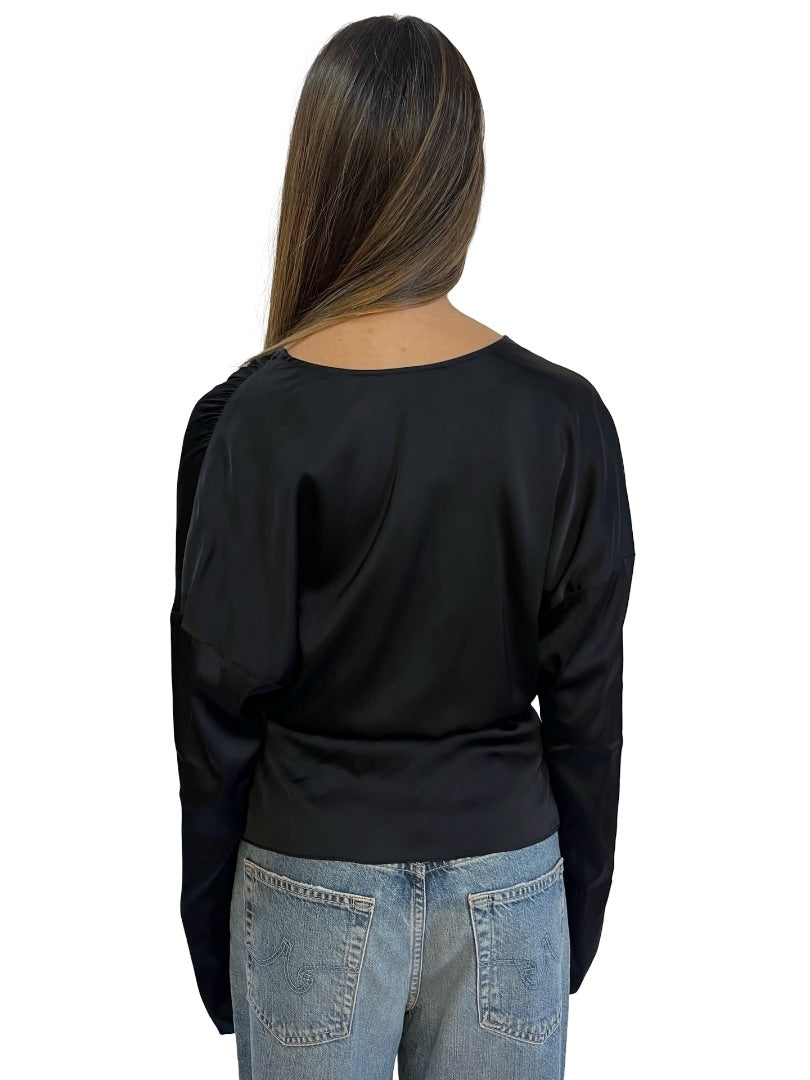 Manning Cartell Black Miami Heat Wrap Top. Size: 8