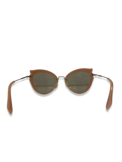 Miu Miu Pink 'MU05SS VHZ 5J2' Cat Eye Sunglasses. Size: