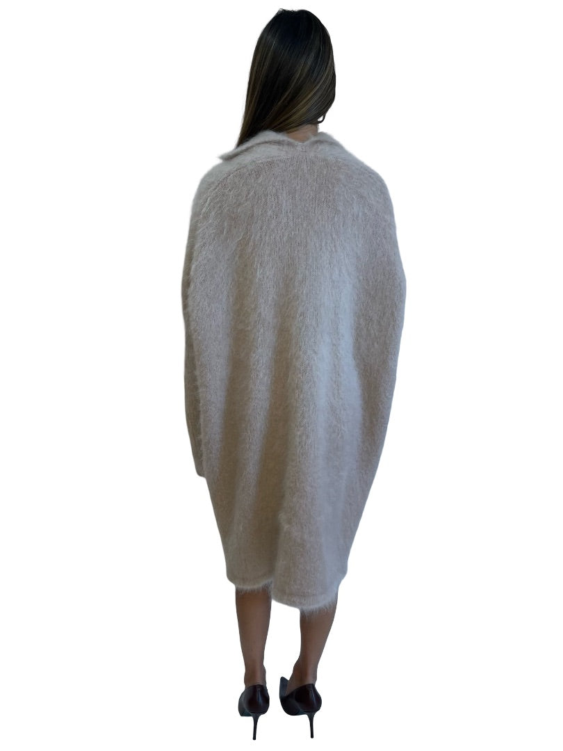 Scanlan Theodore Pink Mohair Long Cardigan. Size: ALL