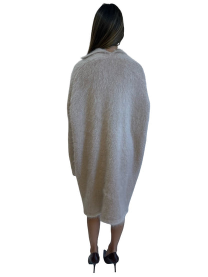 Scanlan Theodore Pink Mohair Long Cardigan. Size: ALL