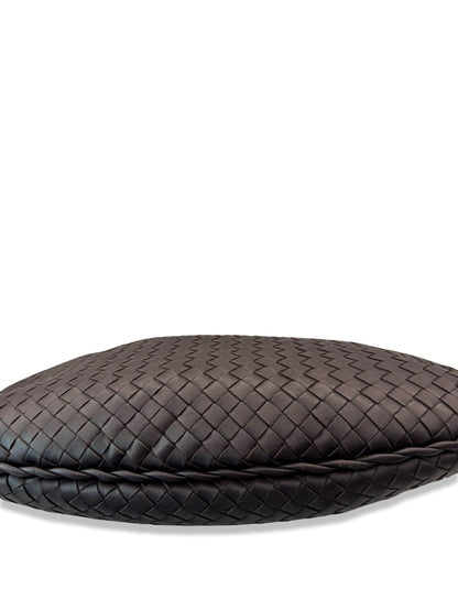 Bottega Veneta Brown Intrecciato Leather Hobo Bag.