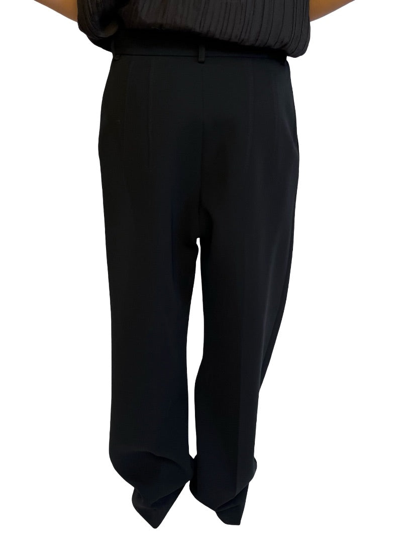 Scanlan Theodore Black Heavy Wide Leg Pants. Size: 10