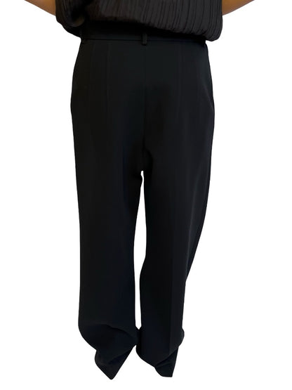Scanlan Theodore Black Heavy Wide Leg Pants. Size: 10