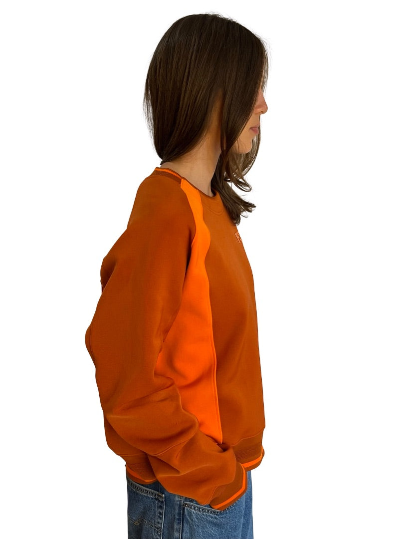 Y-3 Orange Scuba Sweatshirt. Size: S