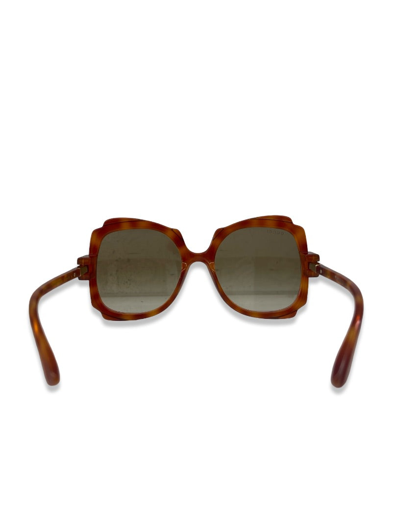 Gucci Tortoiseshell 'GG1431S 003' Butterfly Sunglasses.