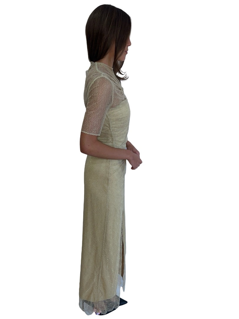 Camilla and Marc Gold 'Avery Lace Twist Dress'. Size: 8