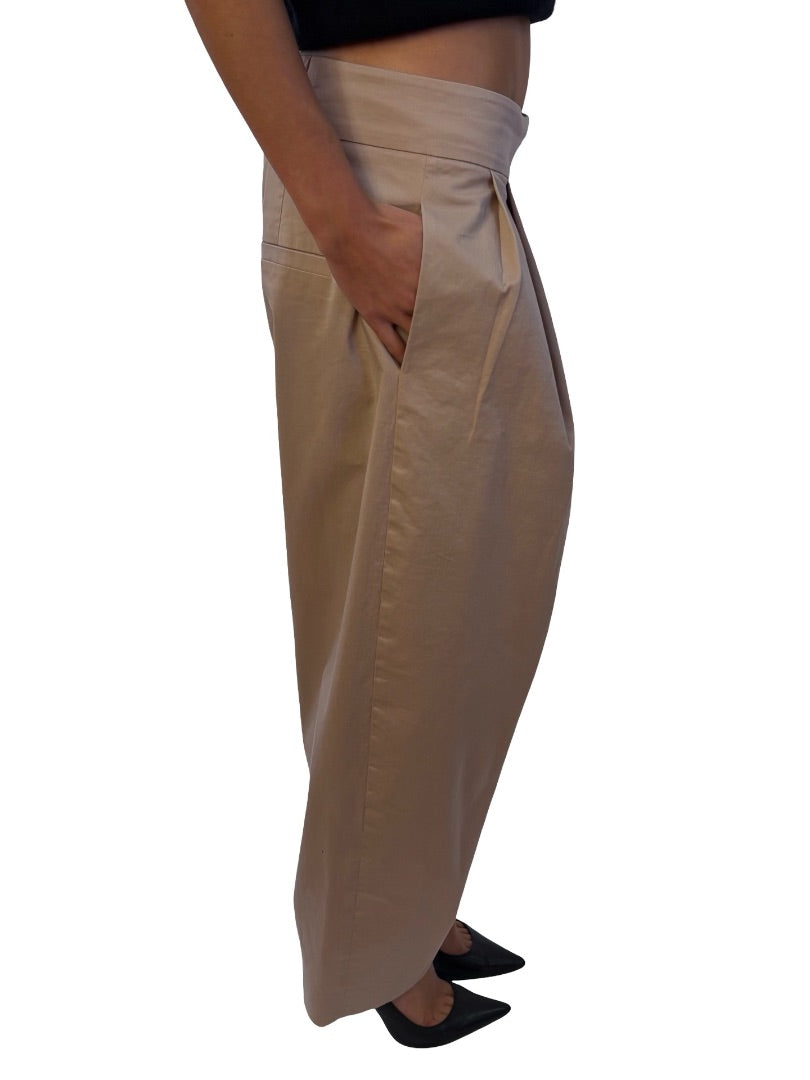 Scanlan Theodore Khaki Cotton Trousers. Size: 12
