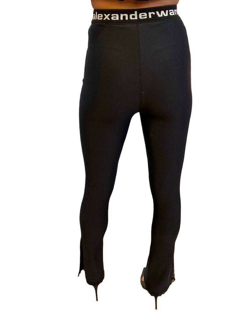 alexanderwang.t Black Leggings w/ Lace Trim. Size: XS