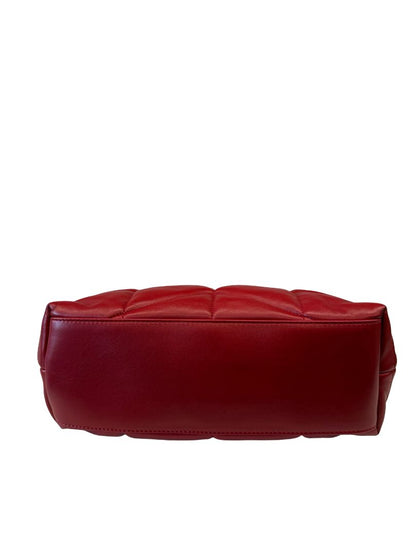 Yves Saint Laurent Red Quilted Loulou Lambskin Bag