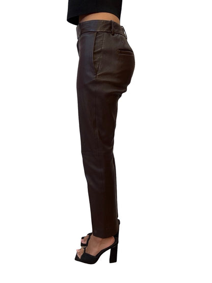 Joseph Brown Coleman Leather Stretch Pants. Size: 36