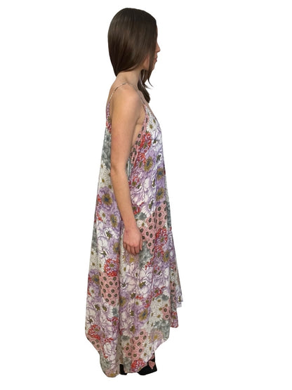 Zimmermann Purple / Multi-Colour Floral Print Strap Dress. Size: 2