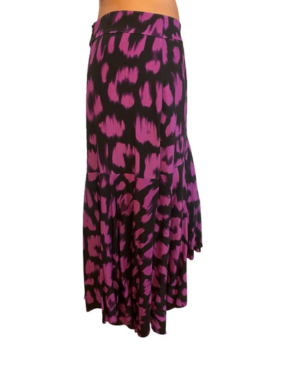 Husk Purple Leopard Skirt. Size: 12