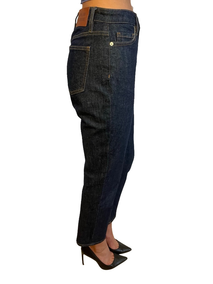 Scanlan Theodore Dark Blue High Rise Tapered Leg Jeans. Size: 25