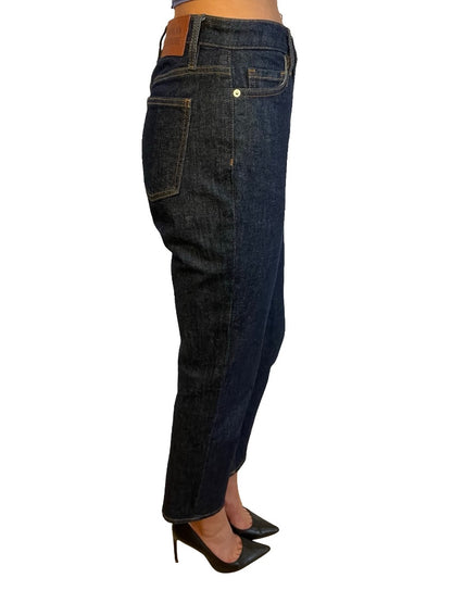 Scanlan Theodore Dark Blue High Rise Tapered Leg Jeans. Size: 25