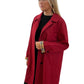 Burberry Red Straight Loose Trench Coat. Size: 8