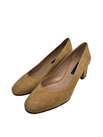 Stuart Weitzman Nude Suede Mary Janes. Size: 38.5