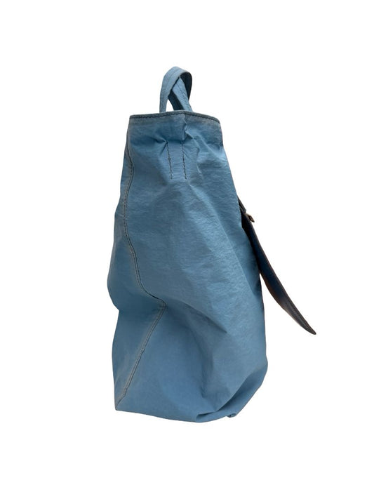 Acne Studios Powder Blue Baker Out Canvas & Leather Tote Bag.