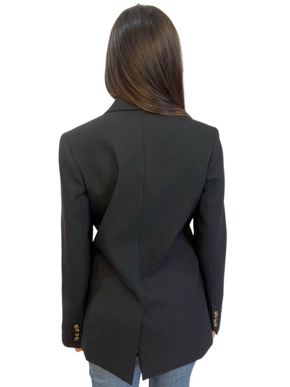Anine Bing Black Double Breasted Blazer. Size: S-M