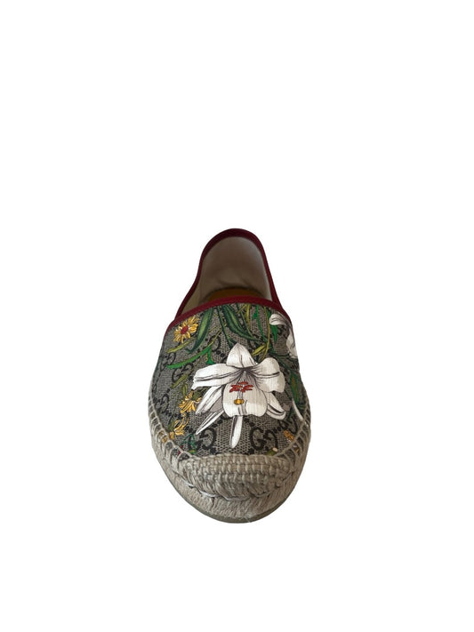Gucci Multicoloured Floral Espadrille Flats. Size: 38