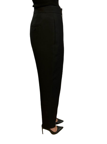 Alexander McQueen Black Zipper Pants. Size: 42