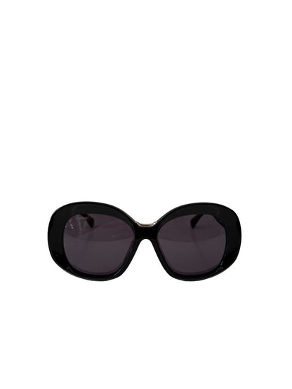 MaxMara Black 'Edna MM0097' Sunglasses W Gold Bridge.