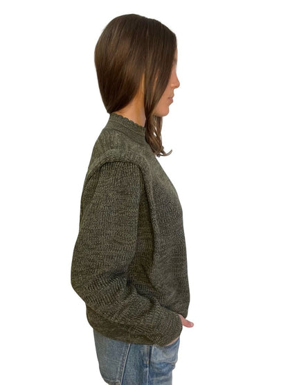 Isabel Etoile Marant Dark Green Shoulder Pad Knit. Size: 38