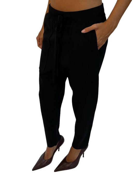 Camilla & Marc Black 'Charlton' Relaxed Viscose Pant. Size: XS