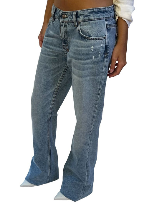 Ksubi Blue Flare Jeans. Size: 26